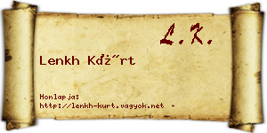 Lenkh Kürt névjegykártya